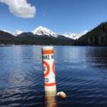 A float at Auke Lake.