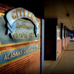 City Hall sign.
