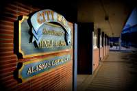 City Hall sign.
