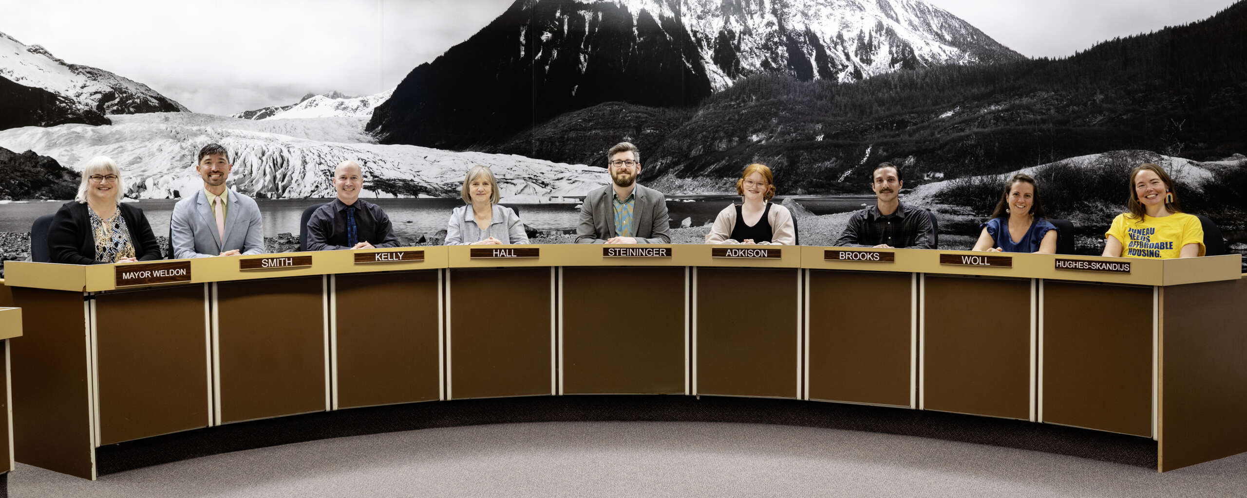 CBJ 2025-2026 Assembly. Members seated at the dais smiling at the camera.