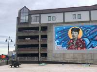 The exterior of the Marine Parking Garage.