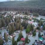 A Mendenhall Valley neighborhood impacted by the 2024 glacial lake outburst flood.