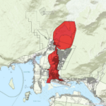 Screenshot of the GLOF 2026 evacuation map.