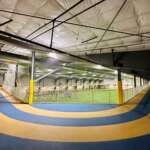 An indoor track.