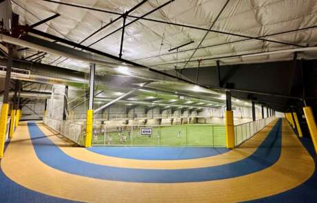 An indoor track.