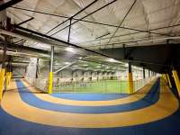 An indoor track.