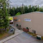 Dimond Park Field House exterior from above.